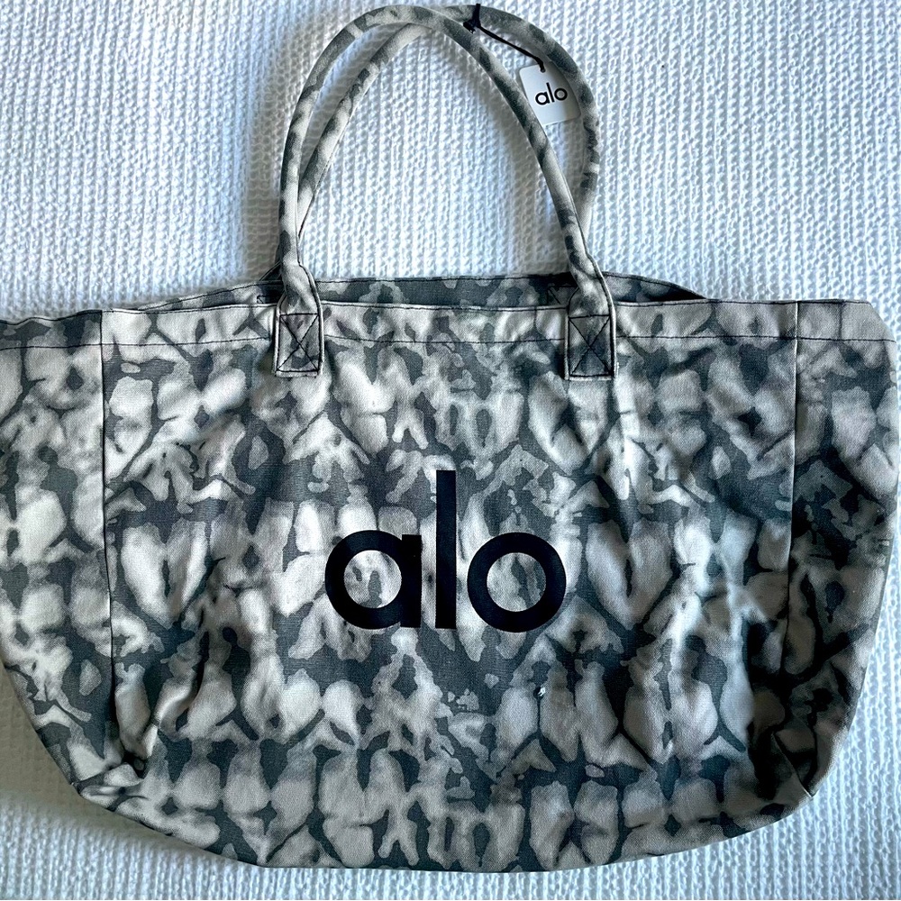 ALO Yoga Black and Gray Women's Tote Bag